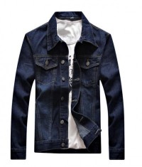 SKJN002 design tailored denim jacket style custom casual denim jacket style custom-made men's denim jacket style denim jacket center denim jacket price front view